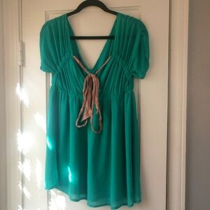 Romantic sheer blouse size Large